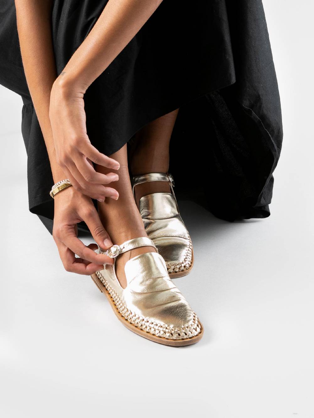 Officine Creative MABELLE 003 Mary Jane in Pelle Tortora Italia