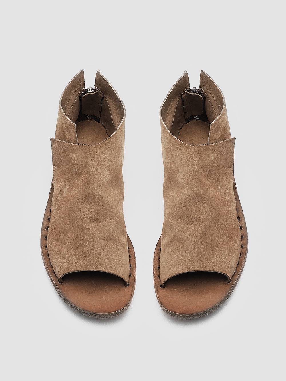 Officine Creative ITACA 005 Sandali in Pelle Scamosciata Marrone Promozione