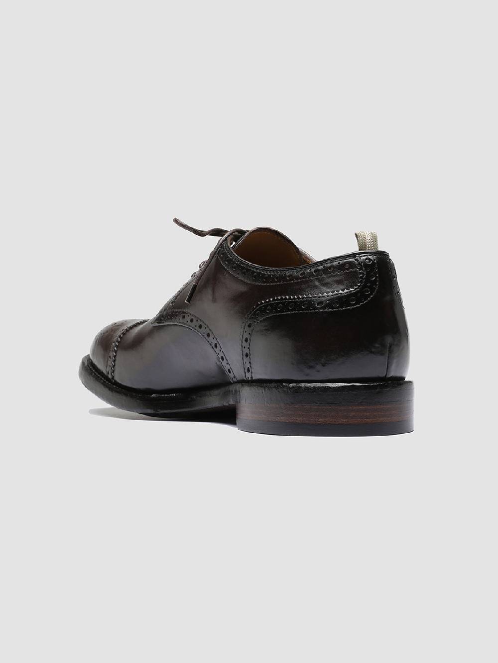Officine Creative TEMPLE 003 Scarpe Derby in Pelle Marrone Negozi Online