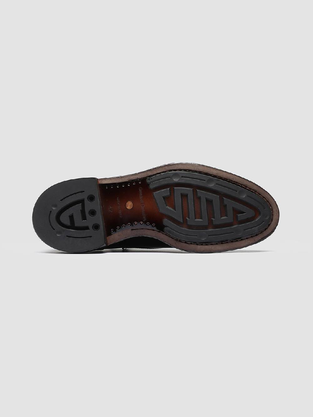Officine Creative TEMPLE 003 Scarpe Derby in Pelle Marrone Negozi Online