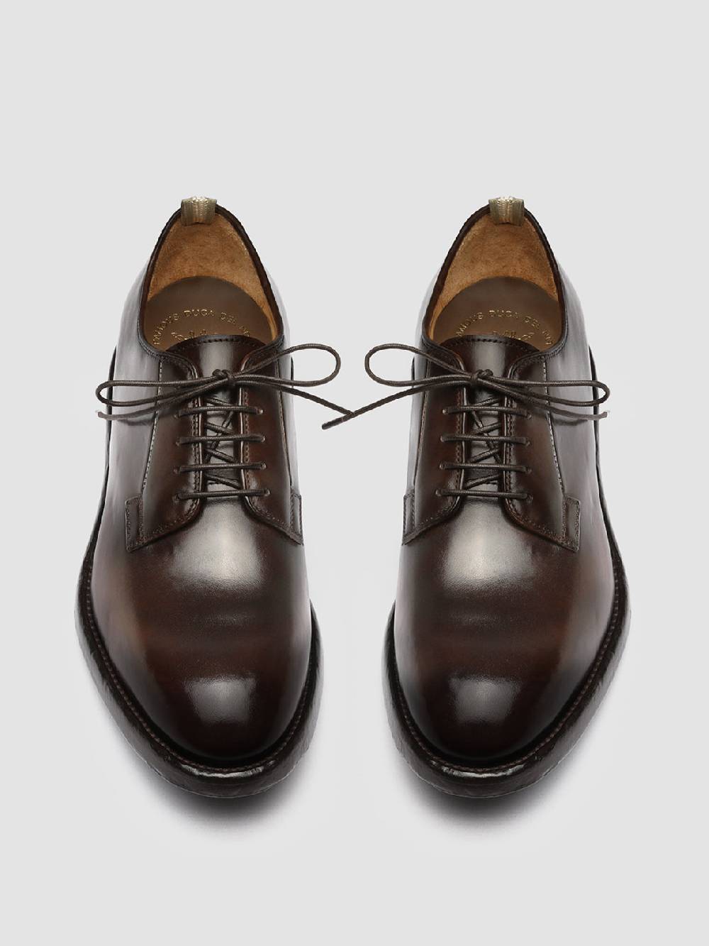 Officine Creative TEMPLE 007 Derby in Pelle Marrone Acquista Ora