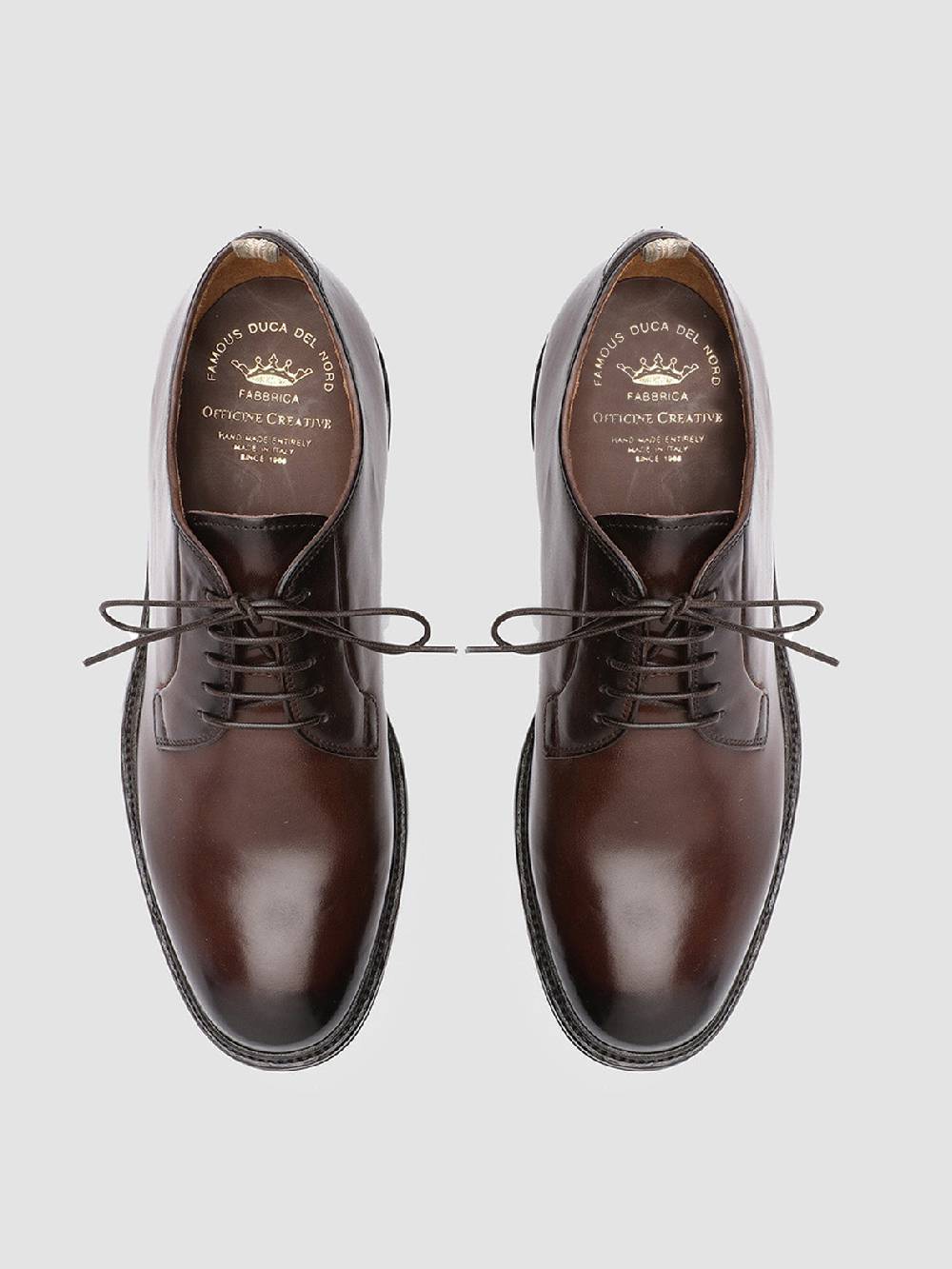 Officine Creative HOPKINS 003 Derby in Pelle Marrone Consegna Veloce