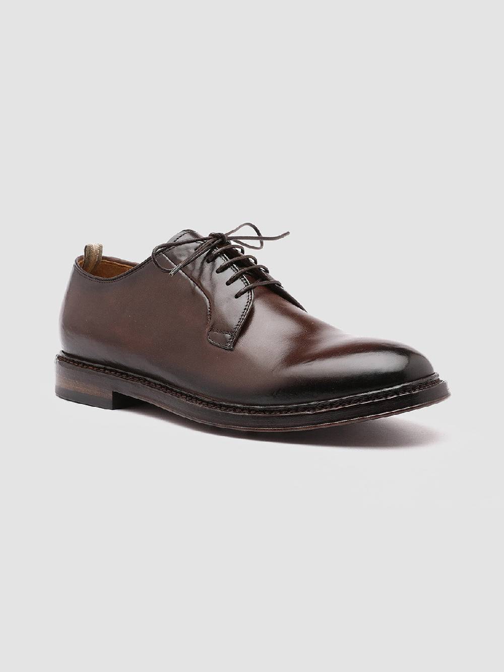 Officine Creative HOPKINS 003 Derby in Pelle Marrone Consegna Veloce