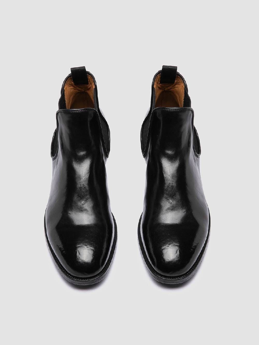 Officine Creative VANDERBILT CAOU 012 Stivali Neri in Pelle Affare Del Giorno