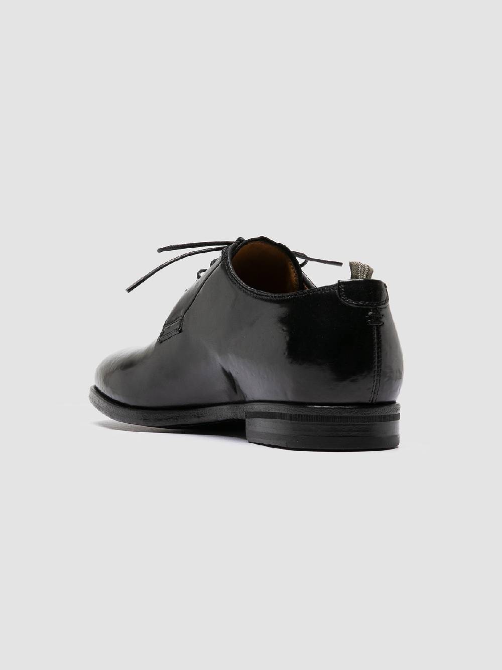 Officine Creative VANDERBILT CAOU 013 Scarpe Derby Nere in Pelle Sottocosto