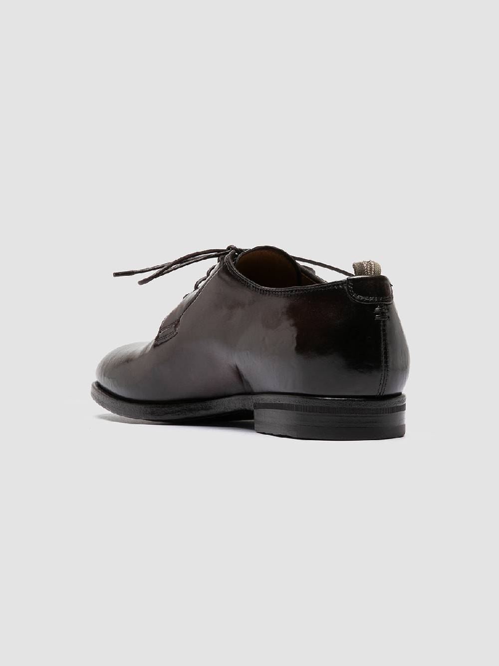 Officine Creative VANDERBILT CAOU 013 Scarpe Derby Marrone Scuro in Pelle Convenienza