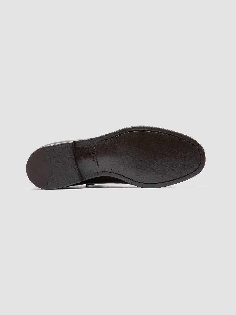 Officine Creative VANDERBILT CAOU 013 Scarpe Derby Marrone Scuro in Pelle Convenienza