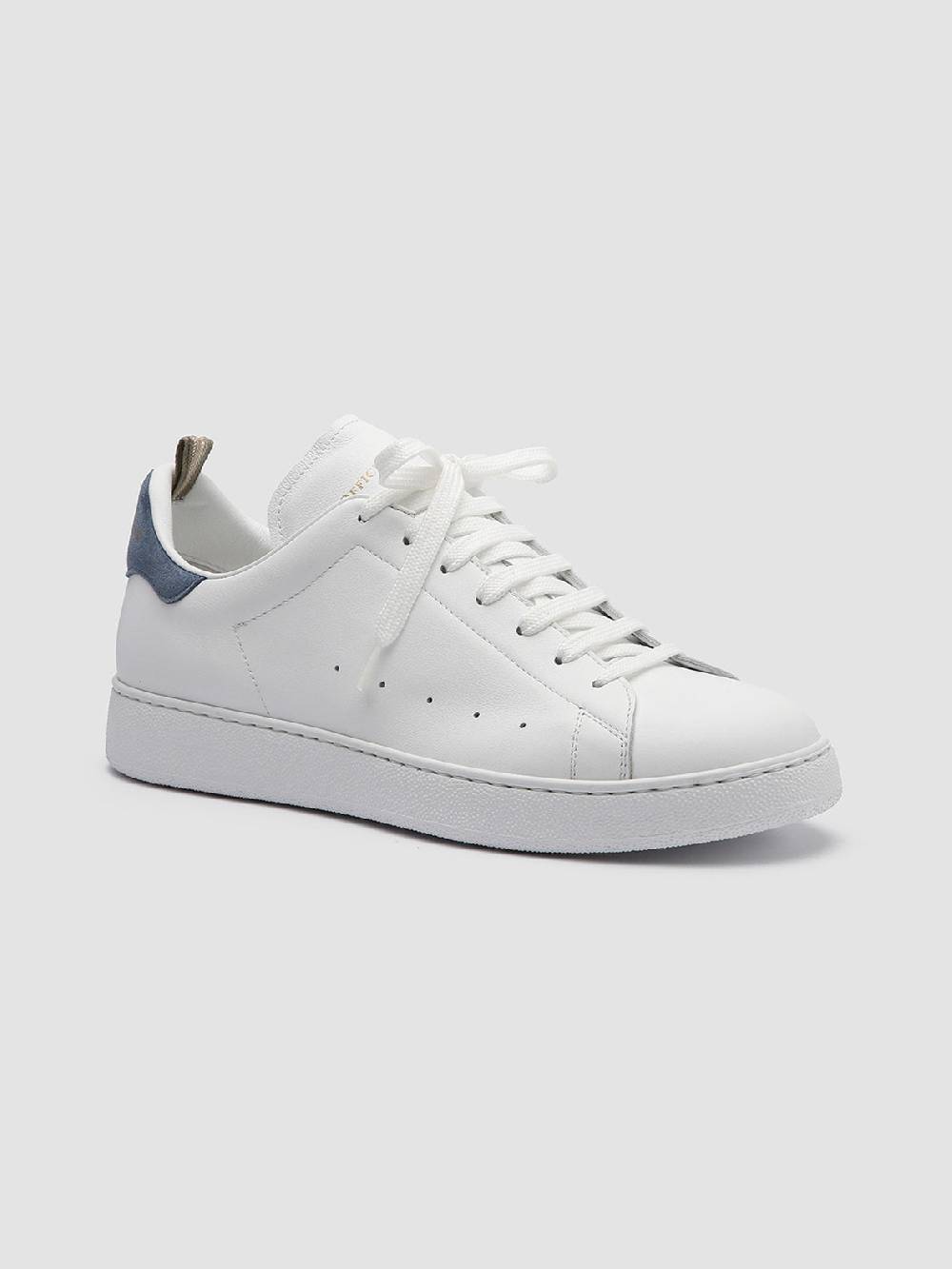 Officine Creative MOWER 002 Sneakers in Pelle Bianca Presa