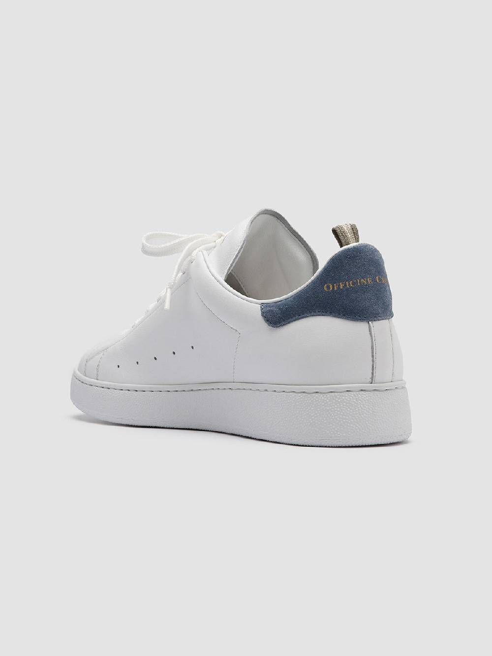 Officine Creative MOWER 002 Sneakers in Pelle Bianca Presa