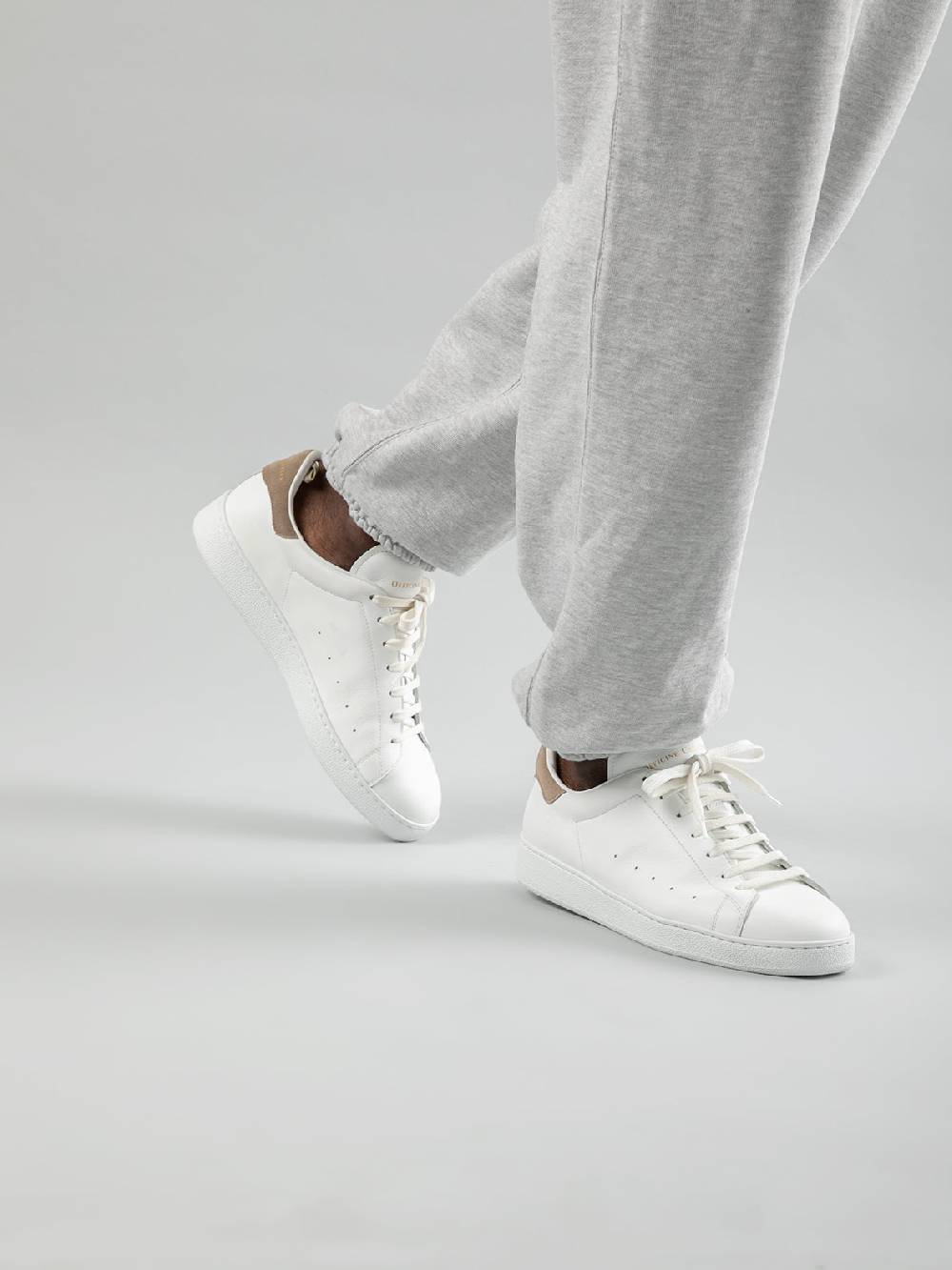 Officine Creative MOWER 002 Sneakers in Pelle Bianca Presa