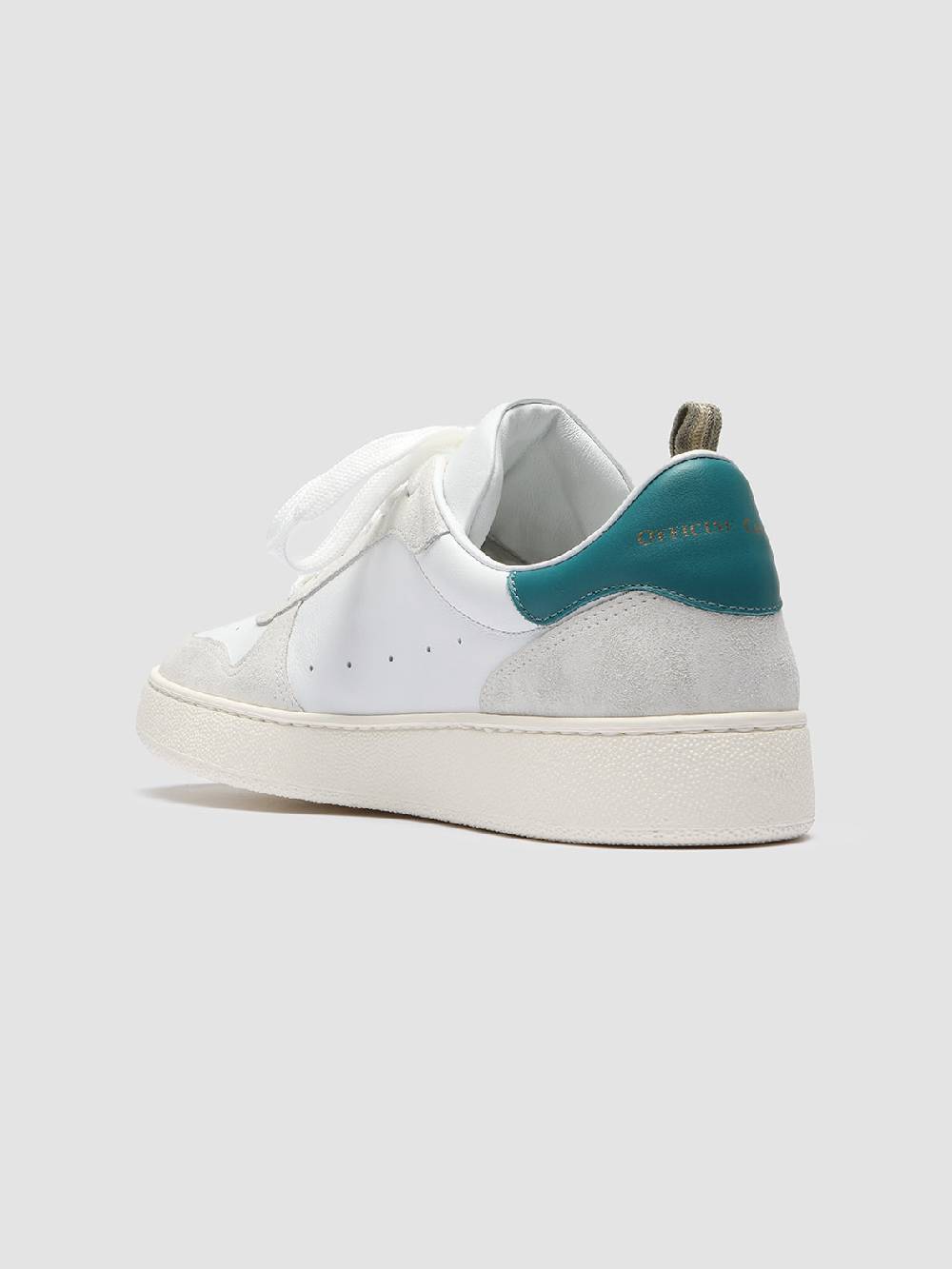 Officine Creative MOWER 008 Sneakers in Pelle Liscia e Scamosciata Bianca Online