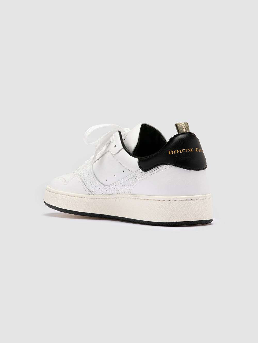 Officine Creative MOWER 016 Sneakers Basse in Pelle Bianca Outlet