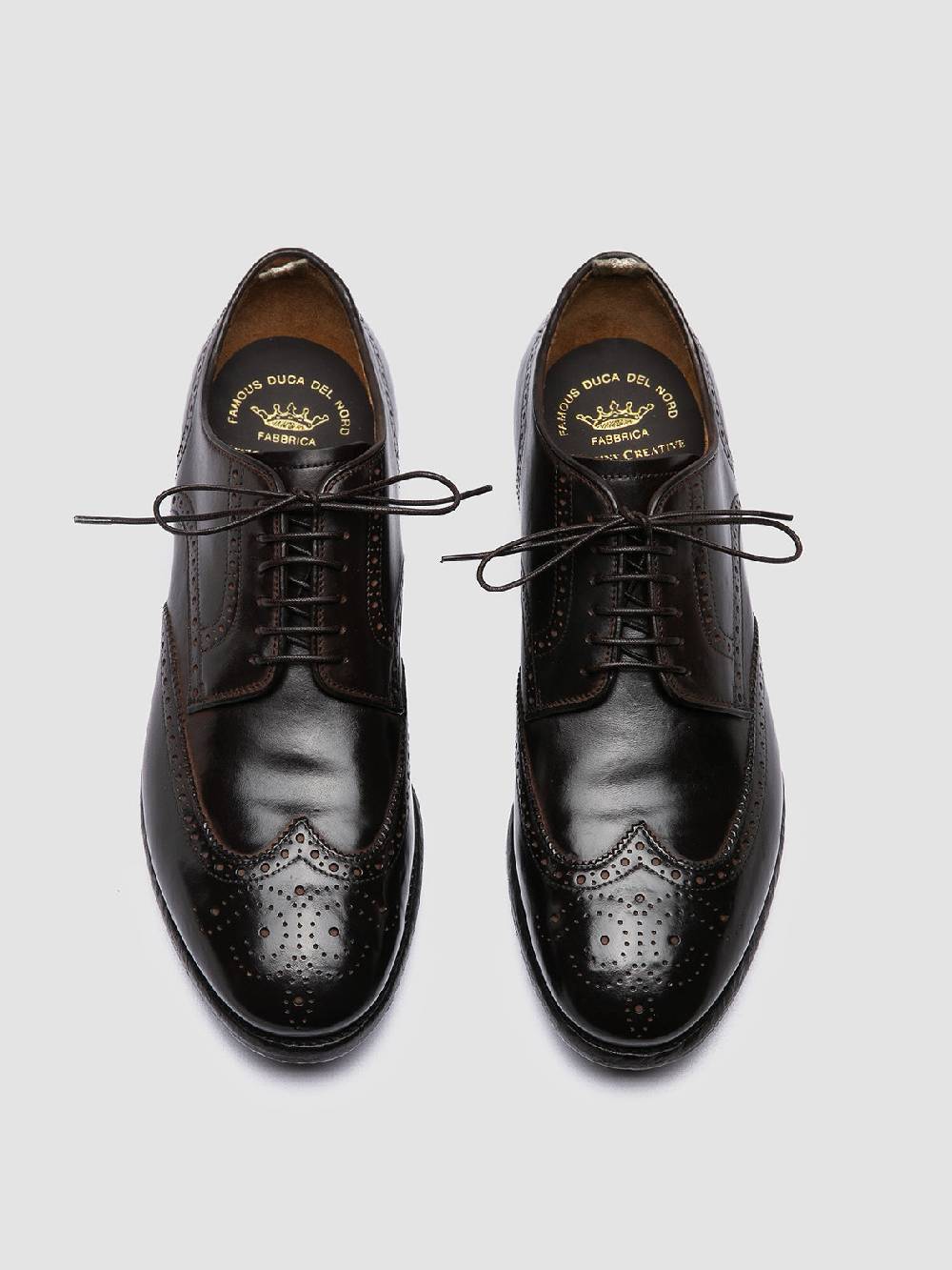 Officine Creative PRINCE 609 Derby in Pelle Marrone Hotsell