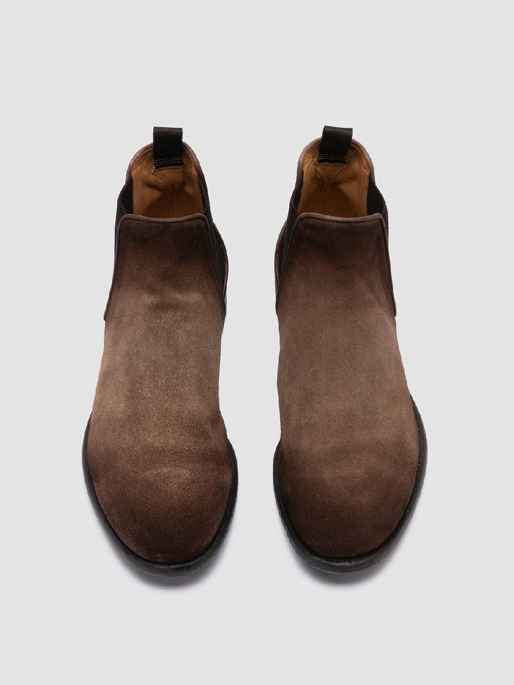 Officine Creative CETON 647 Stivaletti Chelsea in Pelle Scamosciata Marrone Vendite Flash