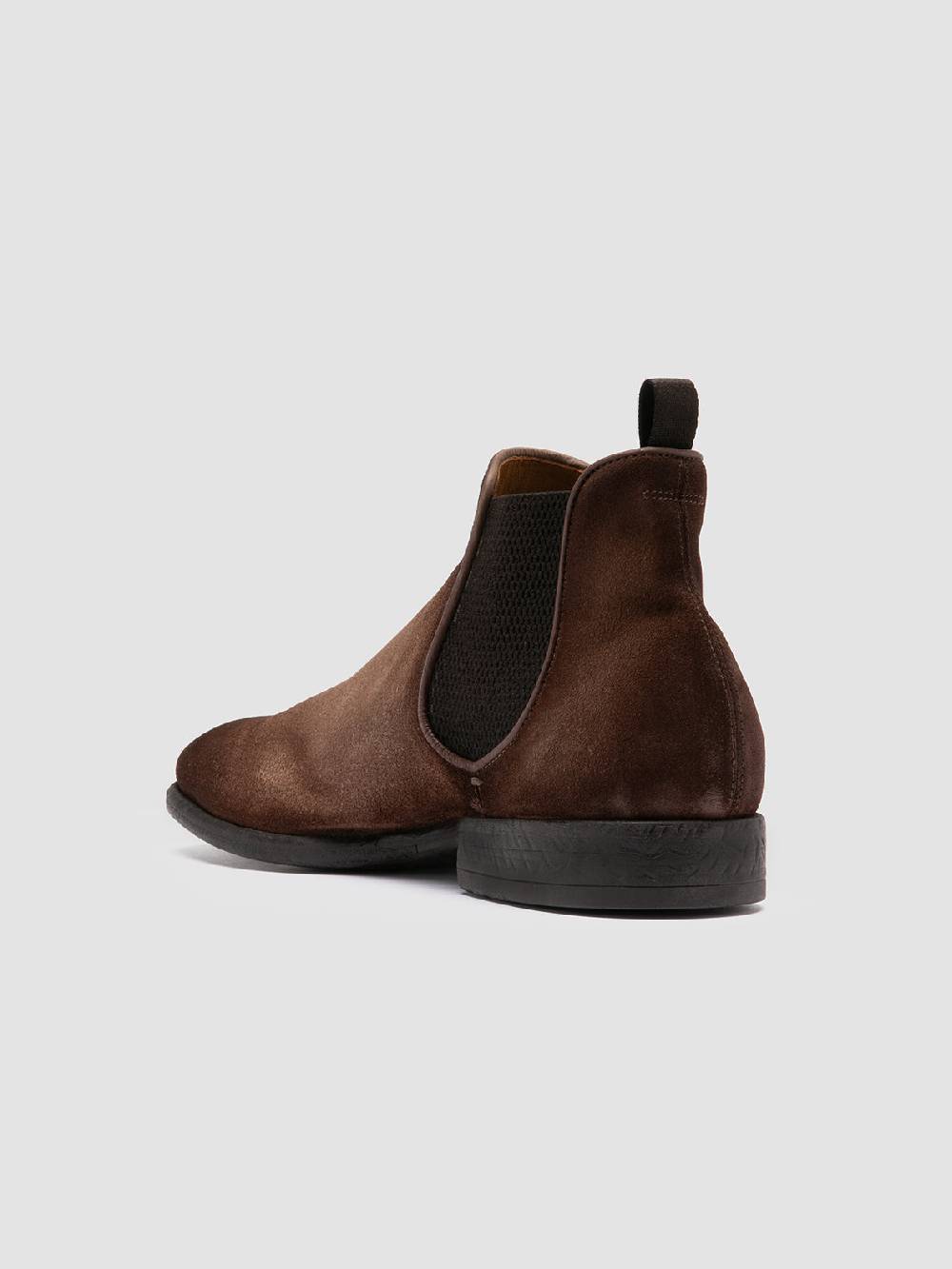Officine Creative CETON 647 Stivaletti Chelsea in Pelle Scamosciata Marrone Vendite Flash