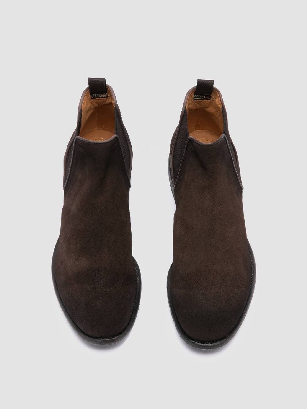Officine Creative CETON 647 Stivaletti Chelsea in Pelle Scamosciata Marrone Negozio