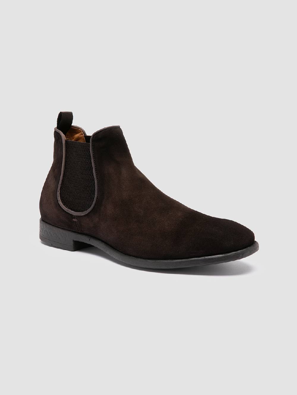 Officine Creative CETON 647 Stivaletti Chelsea in Pelle Scamosciata Marrone Negozio
