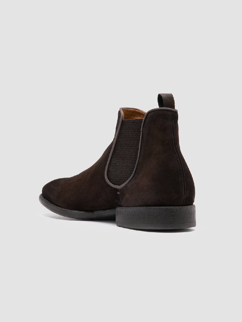 Officine Creative CETON 647 Stivaletti Chelsea in Pelle Scamosciata Marrone Negozio