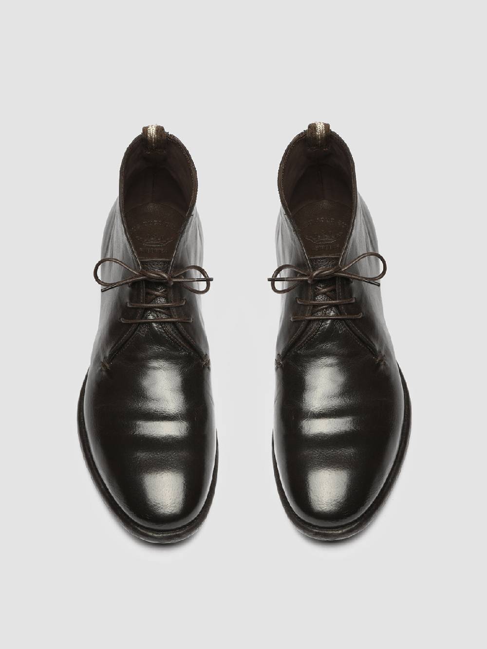 Officine Creative CETON 685 Stivali Chukka in Pelle Marrone Moda