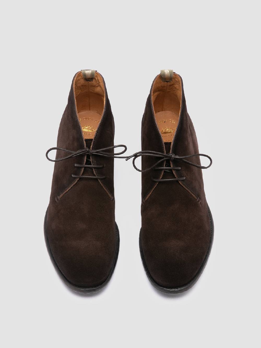 Officine Creative CETON 685 Stivali Chukka in Camoscio Marrone Italia