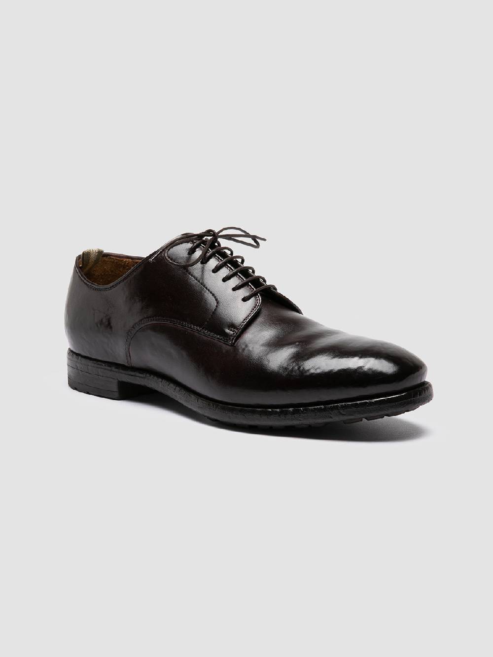Officine Creative PRINCE 606 Derby in Pelle Marrone In Linea