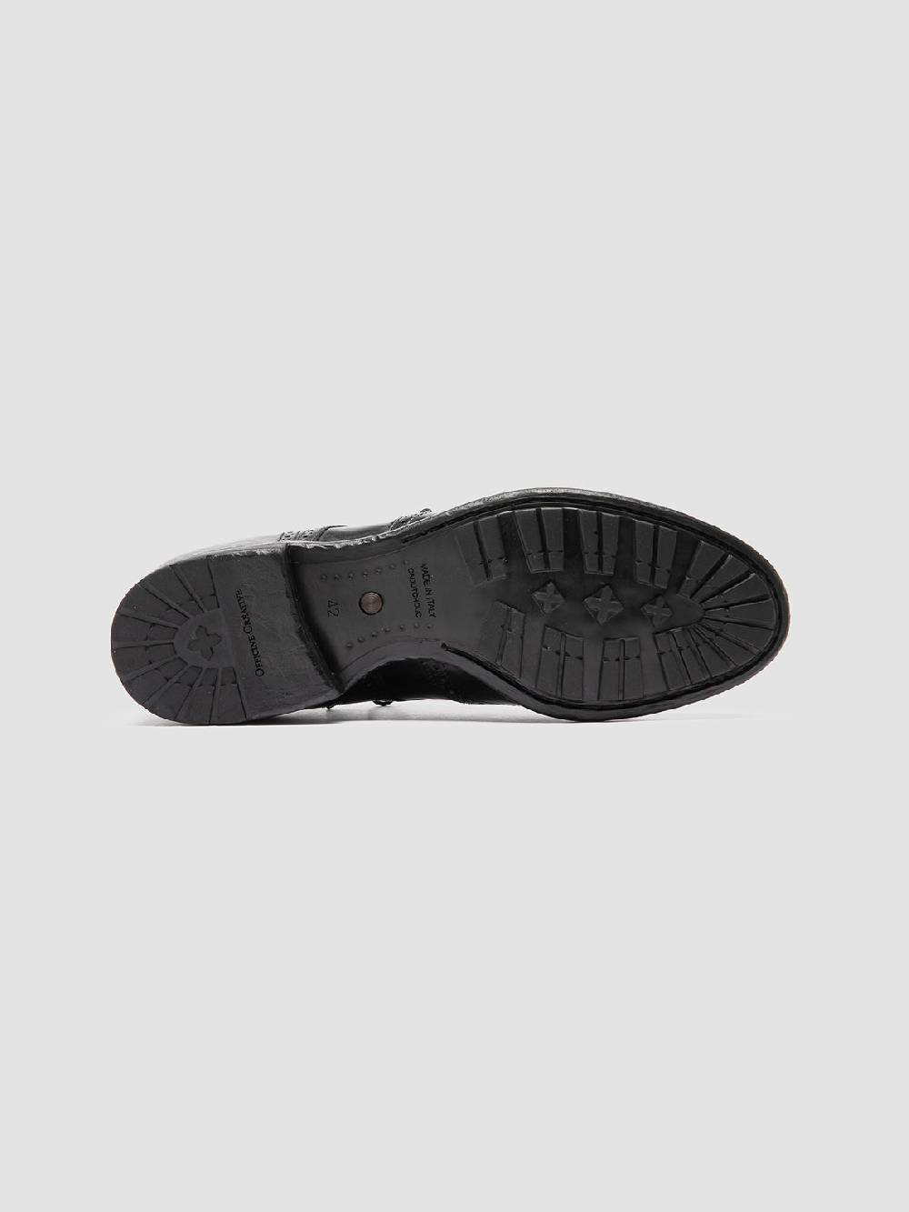 Officine Creative TEMPLE 609 Derby in Pelle Nera Nuovo