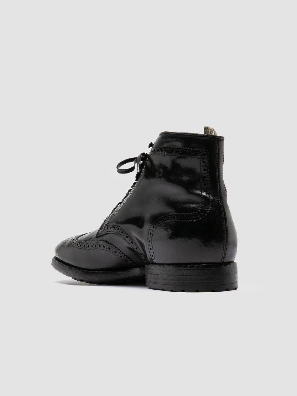 Officine Creative PRINCE 612 Stivaletti in Pelle Nera Promozione