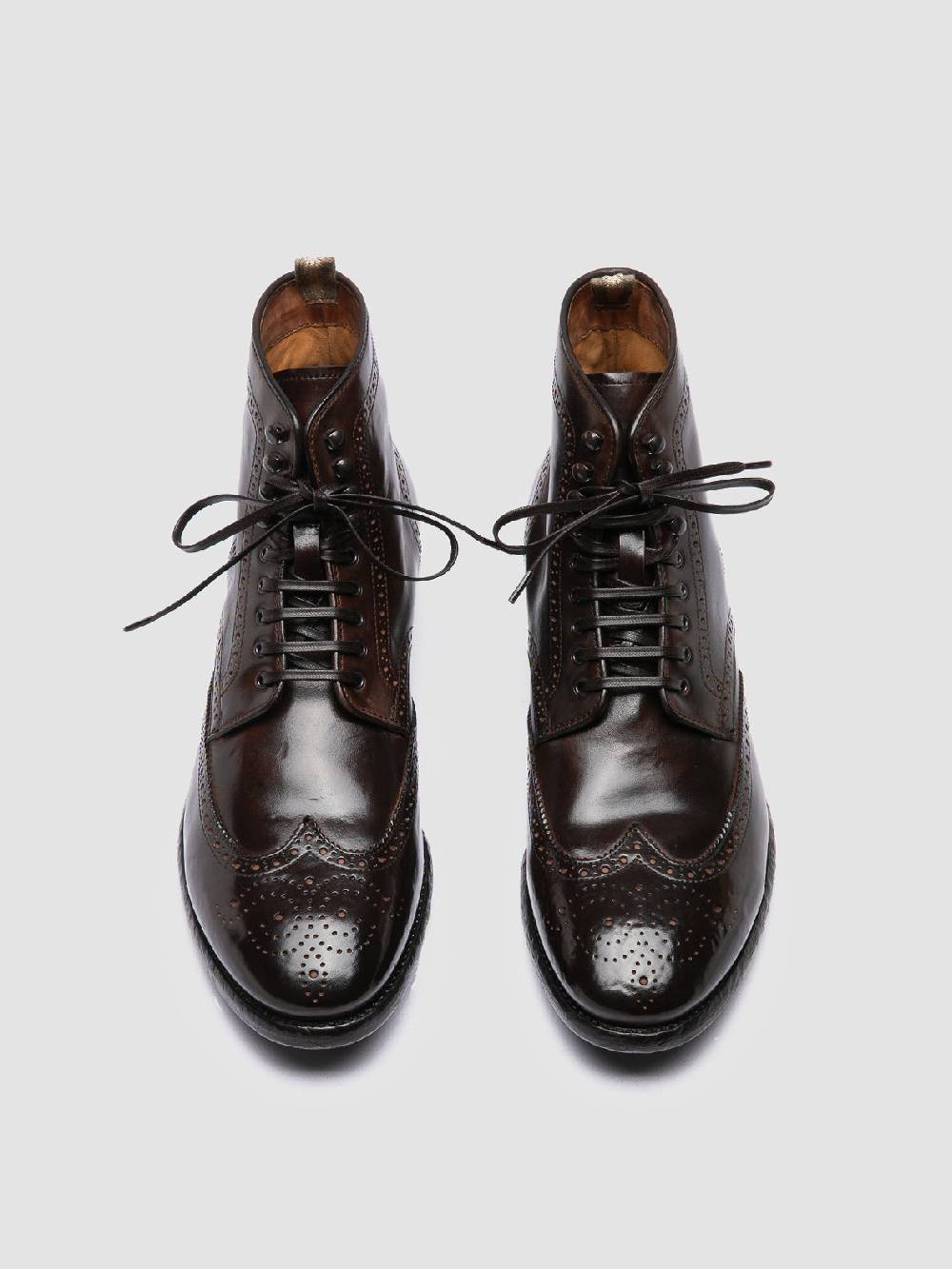 Officine Creative PRINCE 612 Stivaletti in Pelle Marrone Spedizione Gratuita