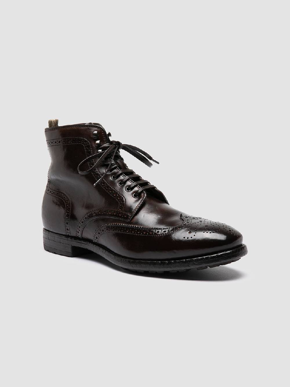 Officine Creative PRINCE 612 Stivaletti in Pelle Marrone Spedizione Gratuita