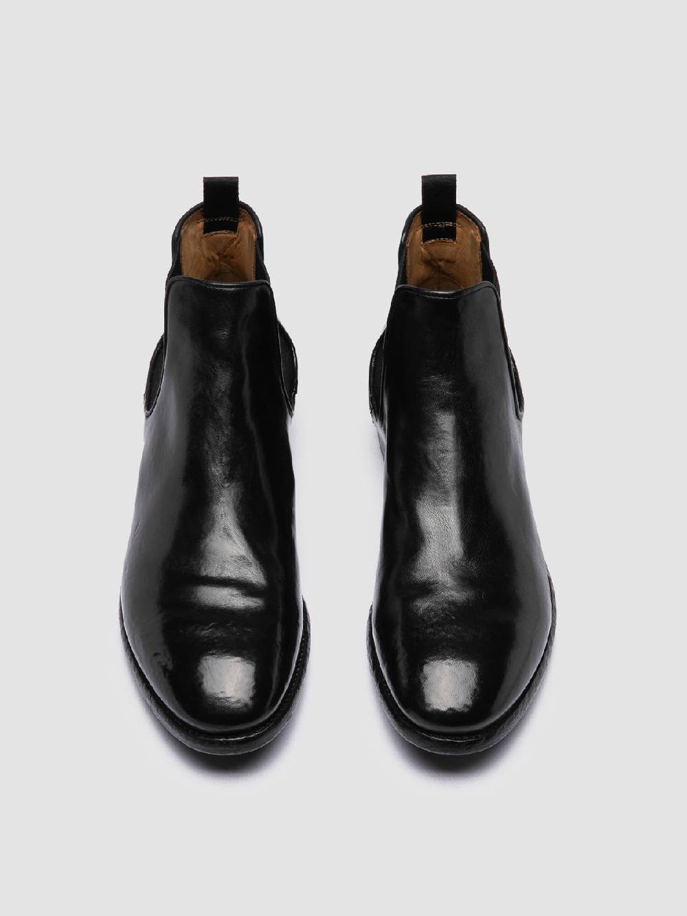 Officine Creative PRINCE 617 Stivaletti Chelsea in Pelle Nera Pezzi Unici