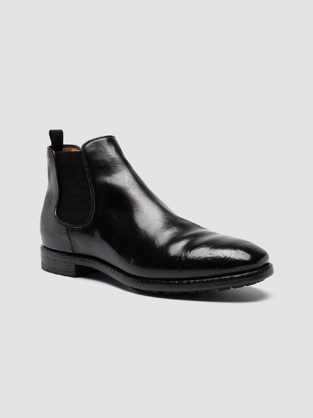 Officine Creative PRINCE 617 Stivaletti Chelsea in Pelle Nera Pezzi Unici