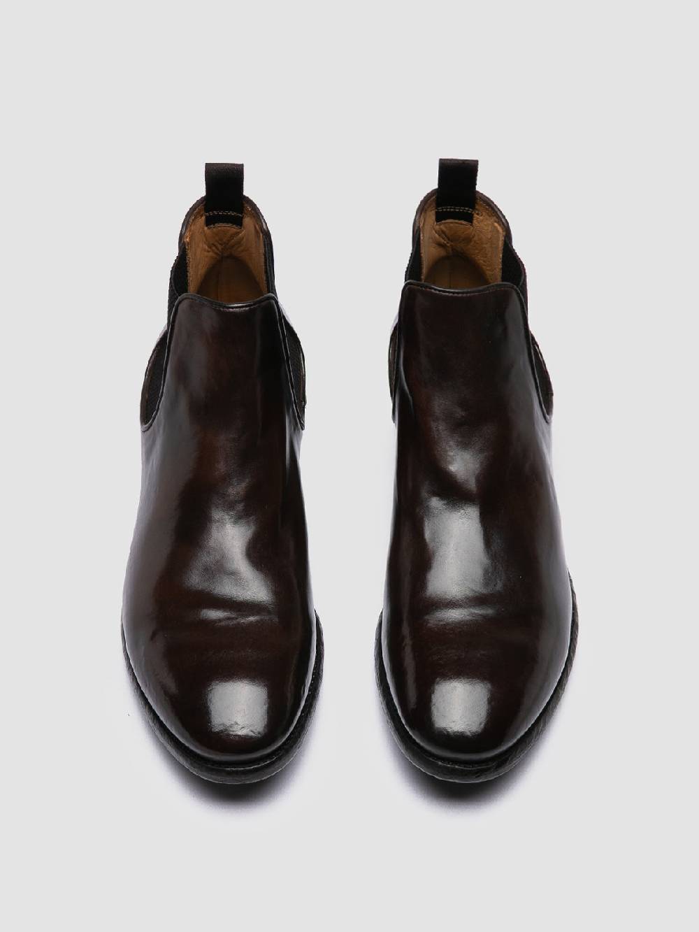 Officine Creative PRINCE 617 Stivaletti Chelsea in Pelle Marrone Soddisfazione Garantita
