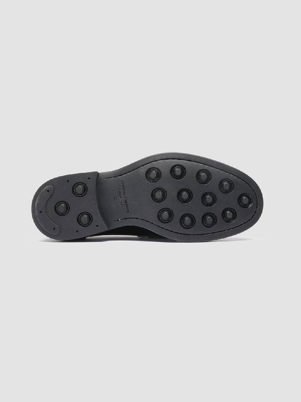 Officine Creative UNIFORM 001 Mocassini Penny in Pelle Nera Negozi Online