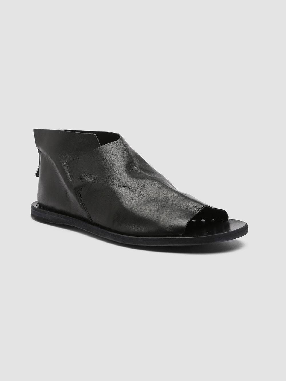 Officine Creative ITACA 005 Sandali in Pelle Nera Consegna Veloce