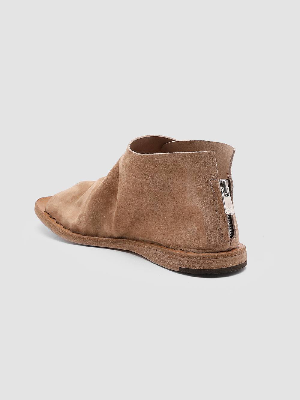Officine Creative ITACA 018 Sandali in Pelle Scamosciata Marrone Promozione Limitata