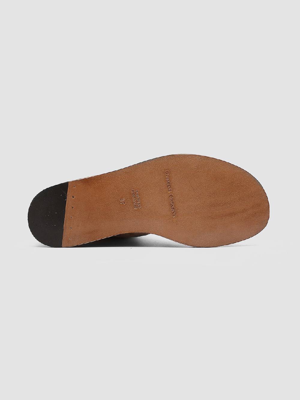 Officine Creative ITACA 018 Sandali in Pelle Scamosciata Marrone Promozione Limitata