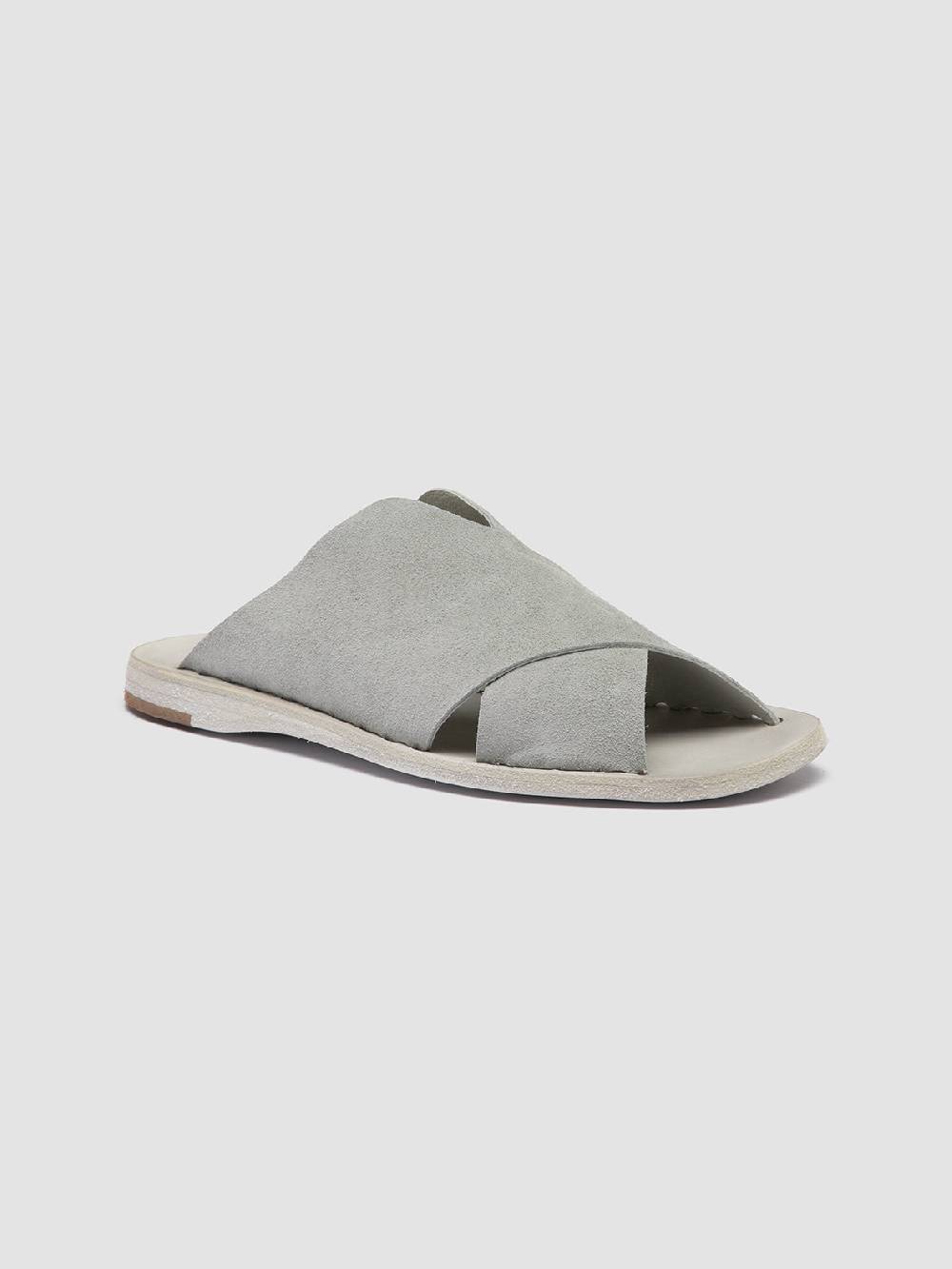 Officine Creative ITACA 019 Sandali in Pelle Scamosciata Tortora Fino Al -60%