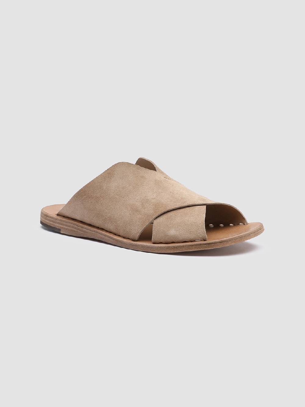 Officine Creative ITACA 019 Sandali in Pelle Scamosciata Marrone Shopping Online