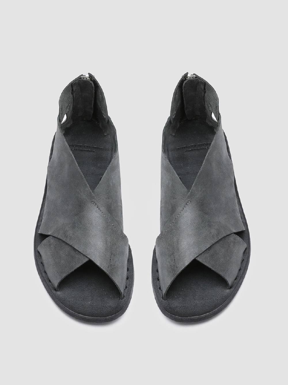 Officine Creative ITACA 026 Sandali in Pelle Nera Sottocosto