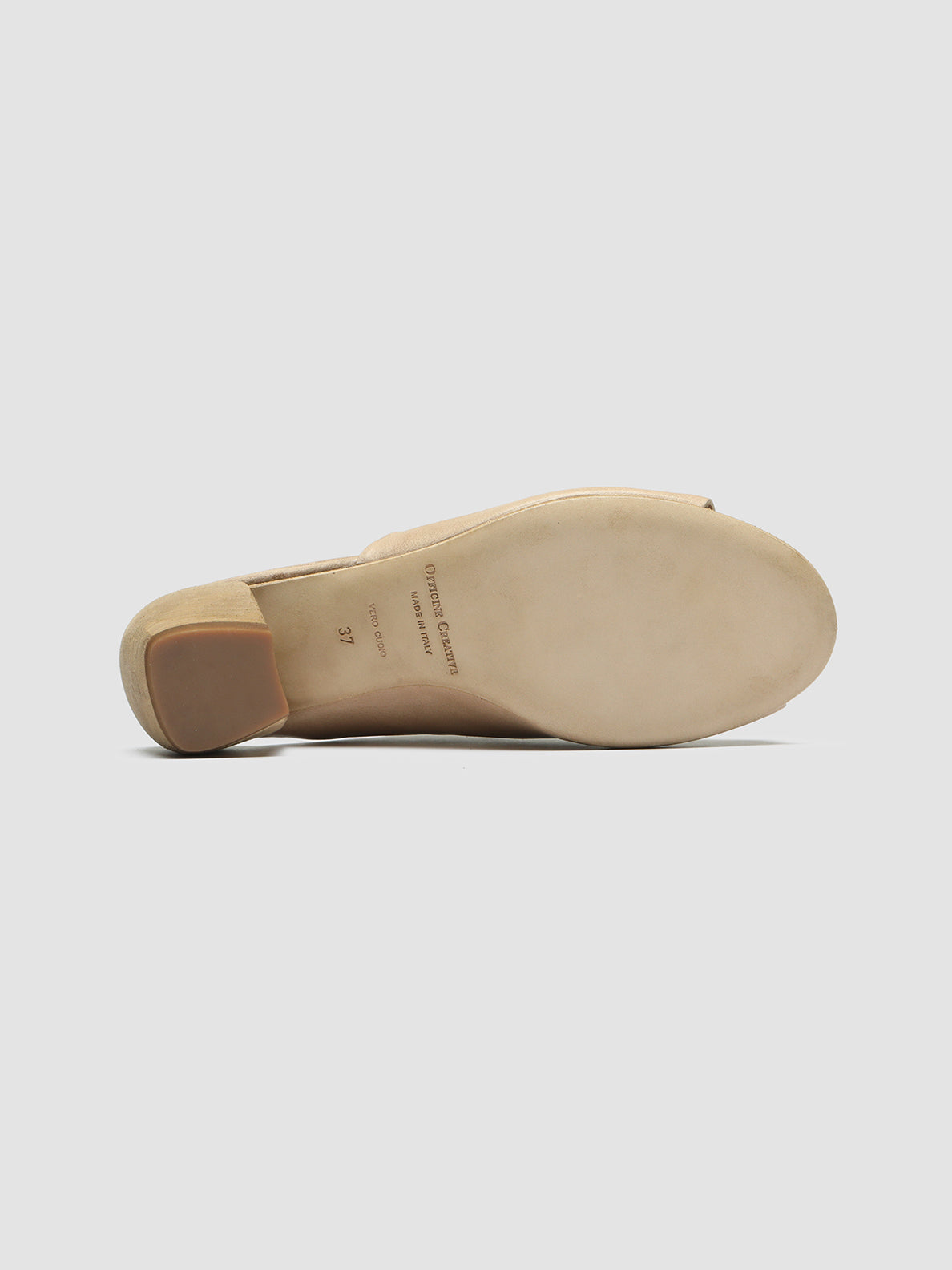 Officine Creative HELYETTE 016 Sabot in Pelle Tortora Economico