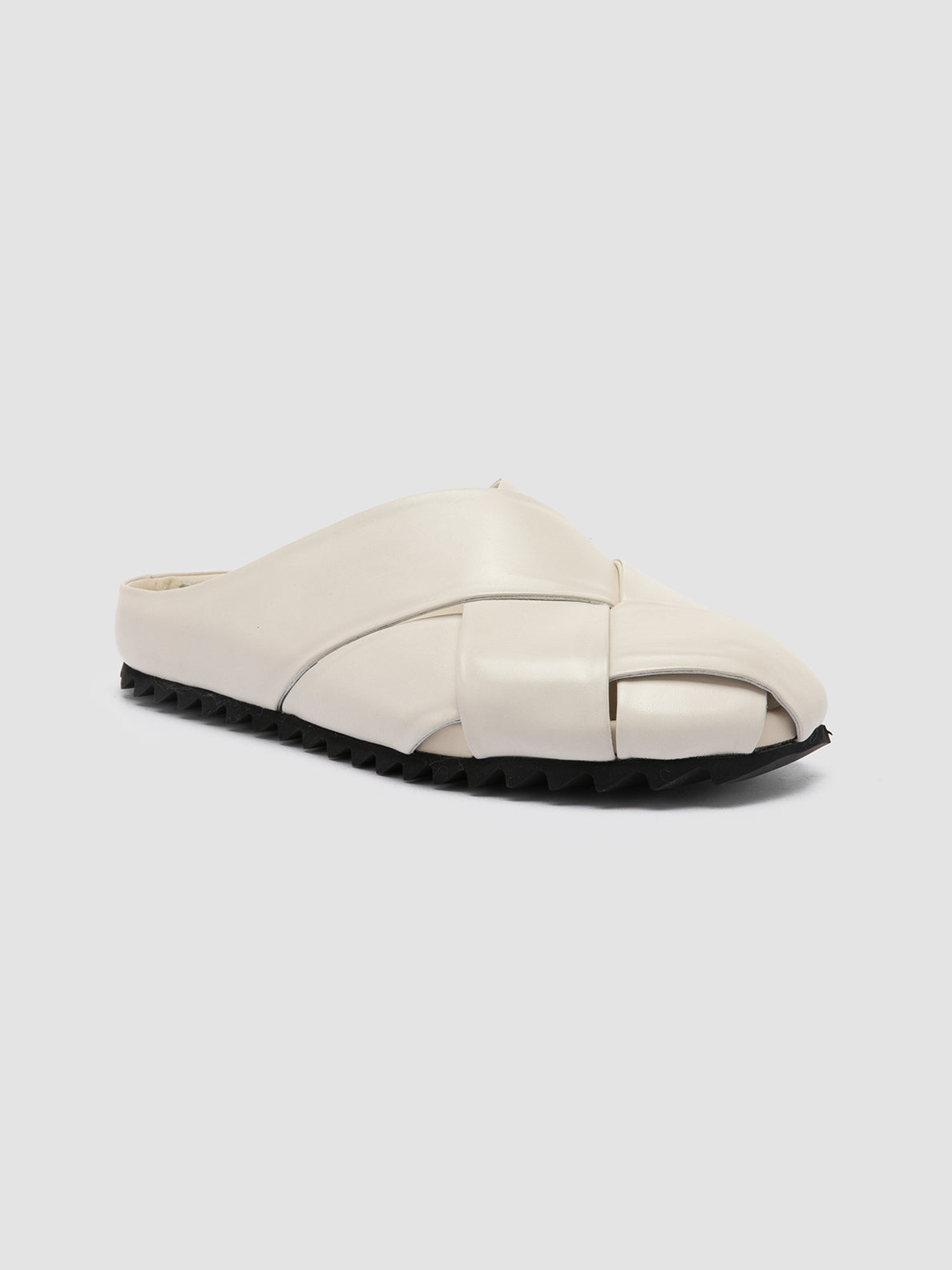 Officine Creative PELAGIE 018 Sandali Sabot in Pelle Bianca Saldi