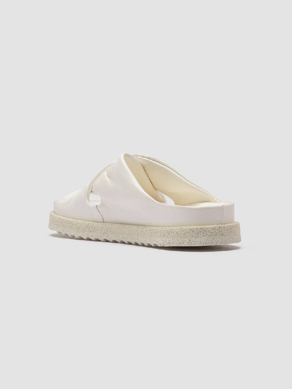 Officine Creative SANDS 103 Sandali Slide in Pelle Bianca Vendita Economica