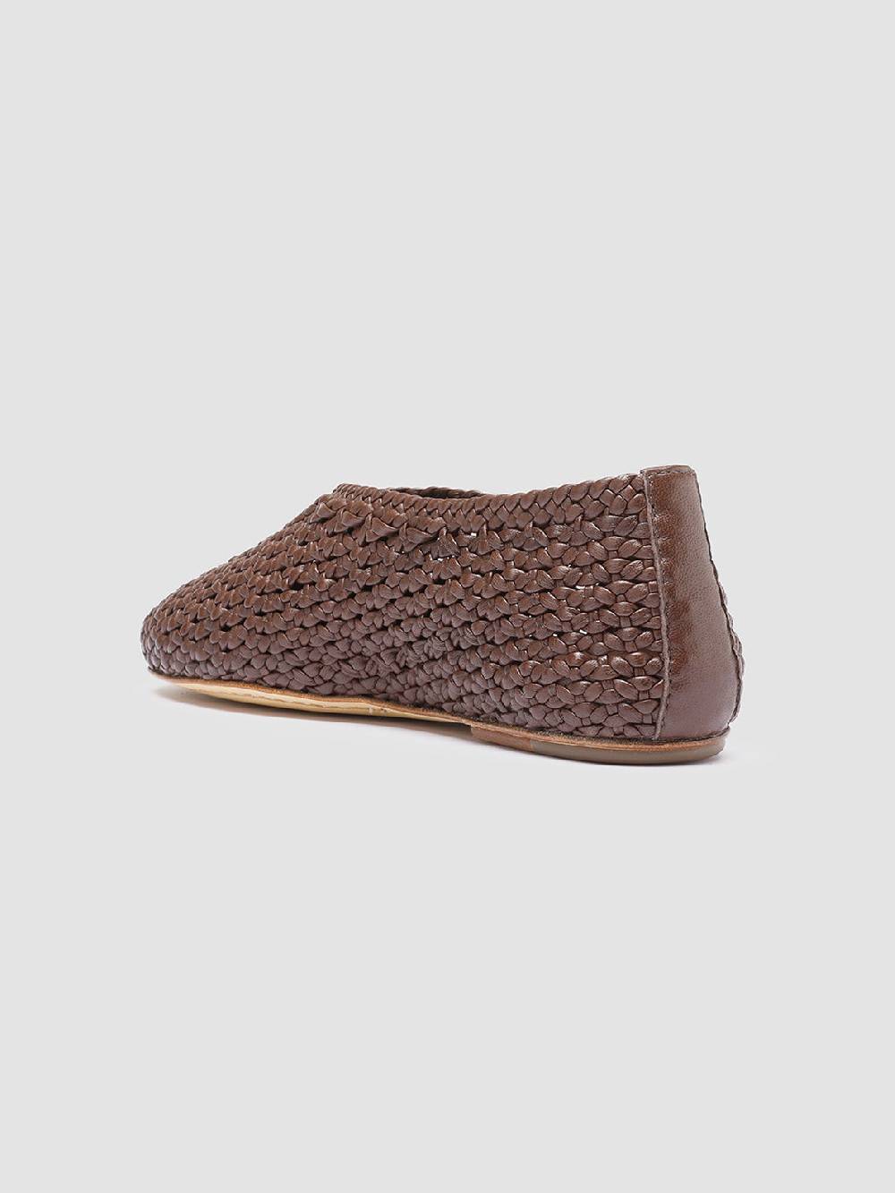 Officine Creative BESSIE 011 Mocassini in Pelle Marrone Vendite Flash