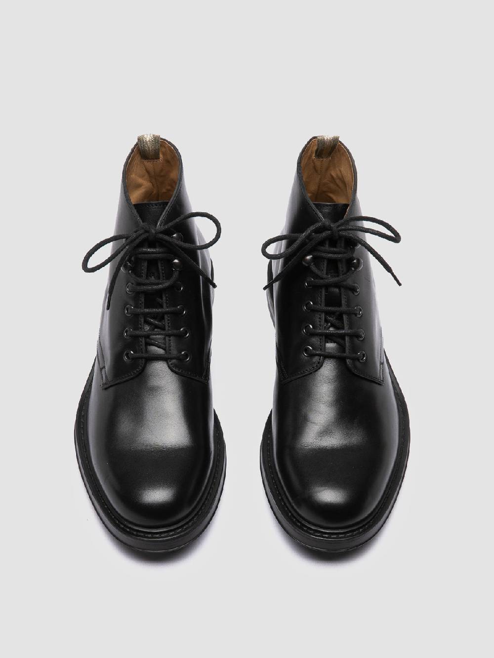 Officine Creative UNIFORM 018 Stivali Neri in Pelle Moda