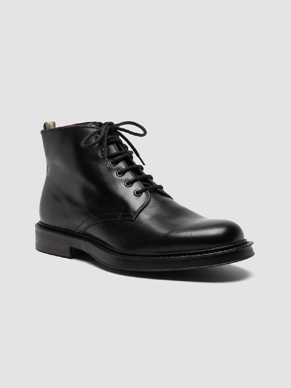 Officine Creative UNIFORM 018 Stivali Neri in Pelle Moda