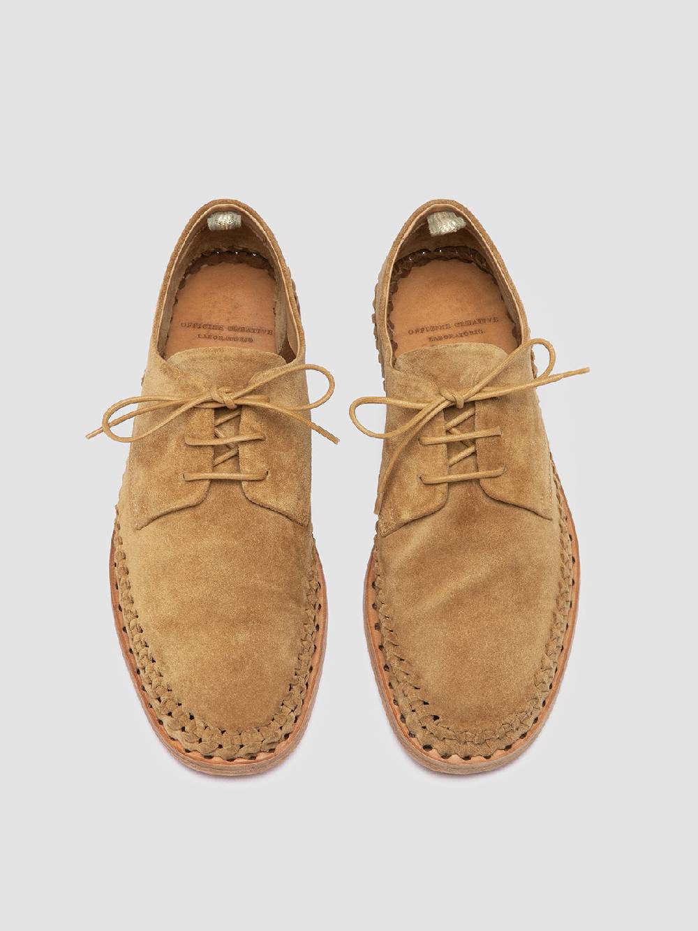 Officine Creative MILES 001 Brown suede derby shoes Italia