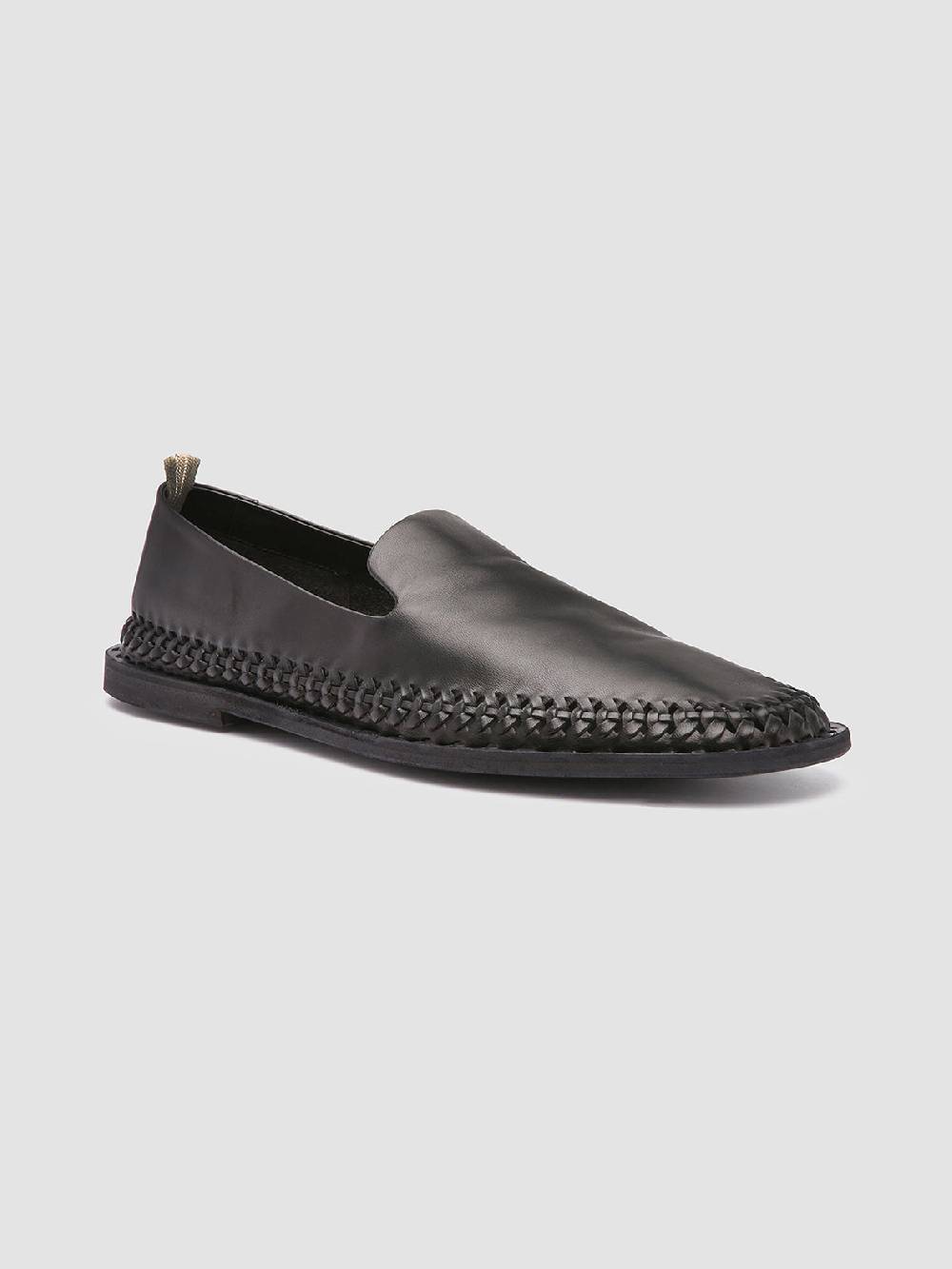 Officine Creative MILES 002 Mocassini in Nappa Nera In Linea