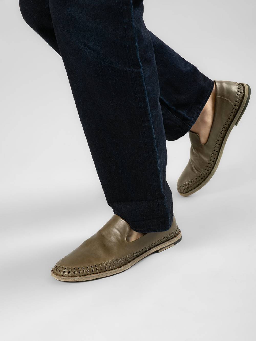 Officine Creative MILES 002 Mocassini in Nappa Nera In Linea