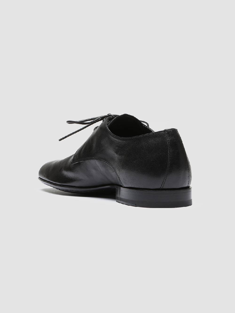 Officine Creative HARVEY 002 Black Leather Derby Shoes Nuovo