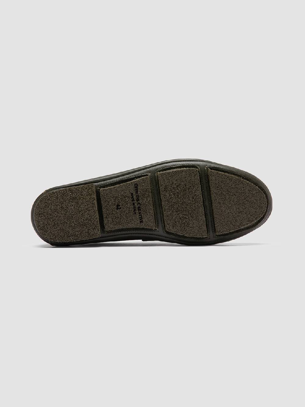 Officine Creative C-SIDE 001 Green Leather Loafers Vendita